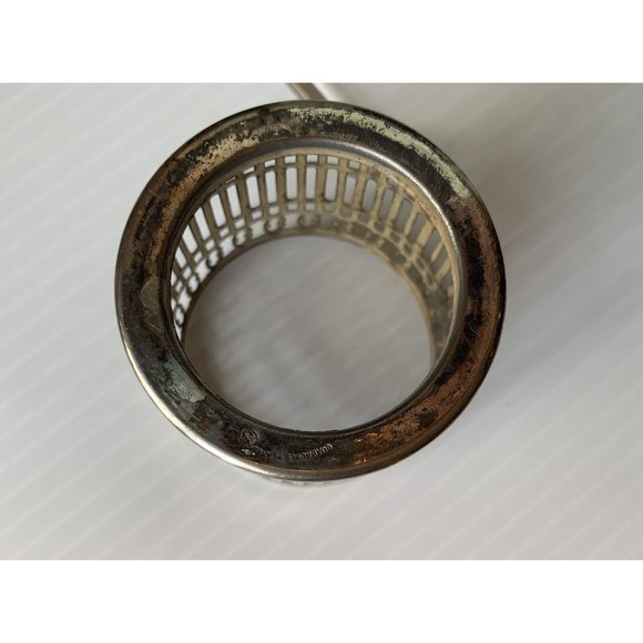 Vintage Silver Quadruple Plated Mustard Condiment Salt, Glass Insert, Lid Spoon